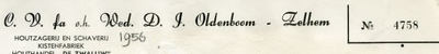 0043-0232 C.V. fa. v.h. Wed. D.J. Oldenboom Houtzagerij en schaverij