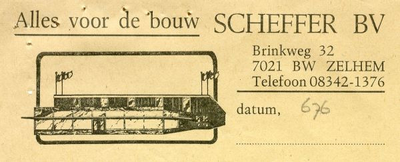 0043-0676 Scheffer - Alles voor de bouw -