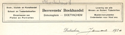 0043-0886 Berrevoets Boekhandel (L. Berrevoets)