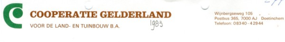 0043-1010 Cooperatie Gelderland voor land- en tuinbouw B.A.