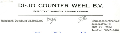 0043-1295 DI-JO Counter Wehl B.V.