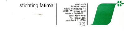 0043-1299 Stichting Fatima