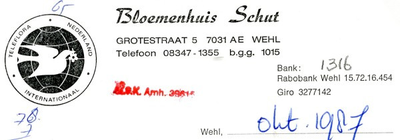 0043-1316 Bloemenhuis Schut