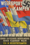 1016 Affiche houdende de oproep voor deelname van jongeren aan 'Weersport Kampen; Denen, Duitschers, Nederlanders, ...