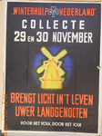 972 Affiche uitgegaan van Winterhulp Nederland met een oproep voor donatie aan de collecte van 29 en 30 november met de ...