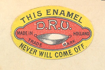 001 DRU. This enamel never will come off