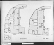 20 Plattegronden van de kelder van het kasteel en van de eerste verdieping, z.d.
