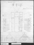36 Tekeningen voor de vergroting van het achterhuis of schuur aan het huis op de bouwhoeve Overmaat onder Silvolde, ...