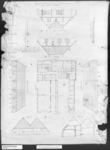 38 Tekening voor de herbouw van het huis en de mestschuur op de bouwhoeve Lubbers onder Silvolde, plattegrond, ...