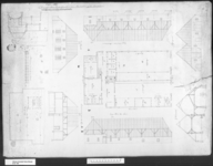 50 Tekeningen voor de bouw van een huis en mestschuur op de bouwhoeve Veldkamp onder Varsseveld, plattegrond, gevels, ...