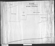 61 Tekening van de plattegrond van het terrein te 's-Heerenberg waarop de bouw van de r.k. kerk is voorzien, in kleur, 1891