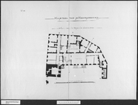 8 Tekeningen van het kasteel; Blad III, plattegrond van de begane grond, in tweevoud, 1891