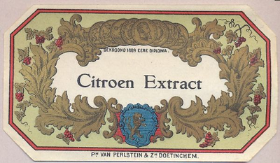 011 Citroen extract. Ph. van Perlstein & Zn.