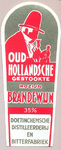 014 Oud-Hollansche gestookte rozijn-brandewijn. Doetinchemsche distilleerderij en bitterfabriek