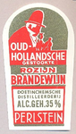 015 Oud-Hollandsche gestookte rozijn-brandewijn. Doetinchemsche distilleerderij Perlstein