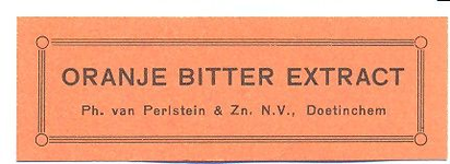 065 Oranje Bitter Extract. Ph. van Perlstein & Zn NV Doetinchem