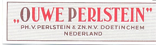 089 Ouwe Perlstein . Ph. van Perlstein & Zn NV Doetinchem Nederland