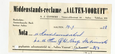 0684-0010 Aalten-Vooruit. Middenstands-reclame. A.J. Gijsbers