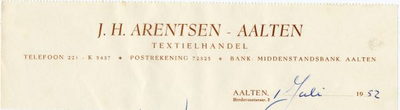 0684-0017 J.H. Arentsen - Textielhandel
