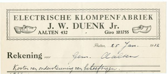 0684-0080 J.W. Duenk Jr. Electrische Klompenfabriek