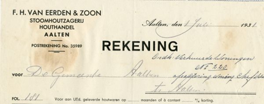 0684-0086 F.H. van Eerden & Zoon Stoomhoutzagerij Houthandel