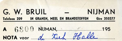 0684-0490 G. W. Bruil Granen, Meel en Brandstoffen