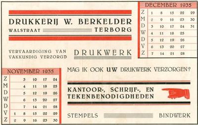 0684-0593 Drukkerij W. Berkelder