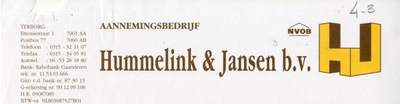 0684-0651 Aannemersbedrijf Hummelink & Jansen B.V