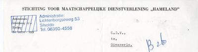 0684-0688 Stichting voor maatschappelijke dienstverlening 'Hameland'