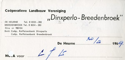 0684-0706 Coöperatieve Landbouw Vereniging Dinxperlo-Breedenbroek