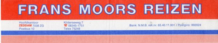 0684-0893 Frans Moors Reizen