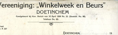 0684-0949 Vereniging Winkelweek en Beurs 