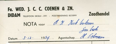 0684-0966 Fa. Wed. J.C.C. Coenen en zn Zaadhandel