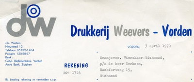0684-1055 Drukkerij Weevers