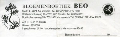 0684-1082 Bloemenboetiek BEO