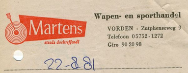 0684-1119 Martens Wapen- en sporthandel