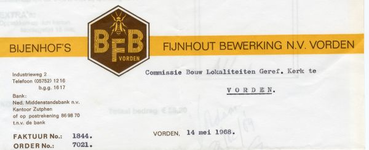 0684-1176 Bijenhof's Fijnhout Bewerking NV