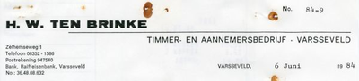 0684-1256 H.W. ten Brinke Timmer- en aannemersbedrijf