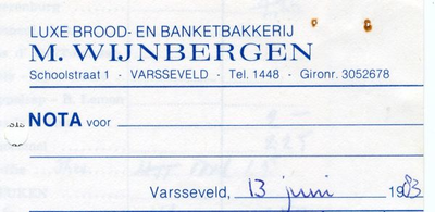 0684-1259 M. Wijnbergen Luxe Brood- en Banketbakkerij