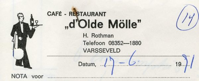 0684-1268 d'Olde Mölle Café - Restaurant H. Rothman