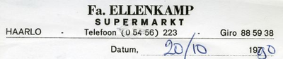 0684-1282 Fa. Ellenkamp Supermarkt