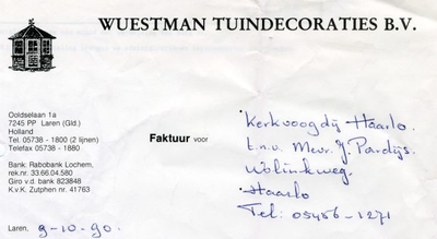 0684-1284 Wuestman tuindecoraties B.V