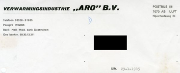 0684-1349 Verwarmingsindustrie ARO BV