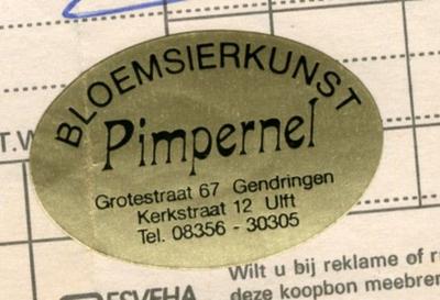 0684-1471 Bloemsierkunst Pimpernel