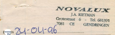 0684-1529 Novalux J.A. Rietman