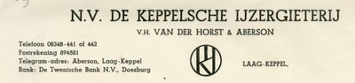 0684-1613 N.V. De Keppelsche IJzergieterij v.h. van der Horst & Aberson