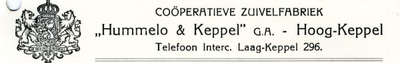 0684-1671 Coöperatieve Zuivelfabriek Hummelo & Keppel G.A.
