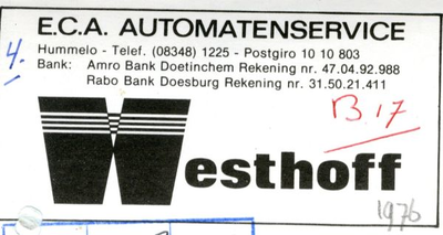 0684-1676 E.C.A. Automatenservice Westhoff