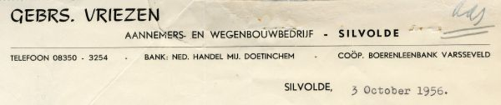 0684-1737 Gebrs. Vriezen Aannemers- en wegenbouwbedrijf