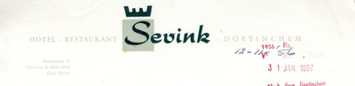 0684-1804 Hotel Restaurant Sevink